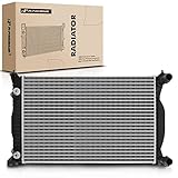 A-Premium Engine Coolant Radiator with Trans. Oil Cooler Compatible with Audi A4 2003-2008 1.8L, 2005-2008 2.0L, A4 Quattro 2003-2005 1.8L, 2005-2008 2.0L, Automatic Trans. Replace# 8E0121251C