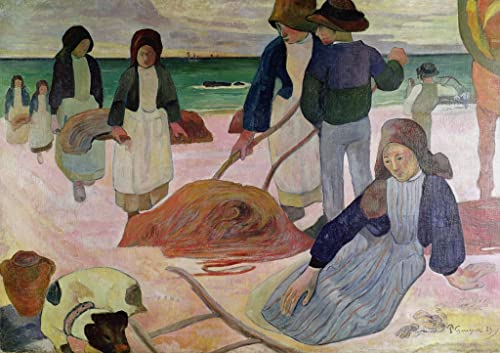 Affiche Paul Gauguin Les cueilleurs d'algues 60x90cm pour déco salon