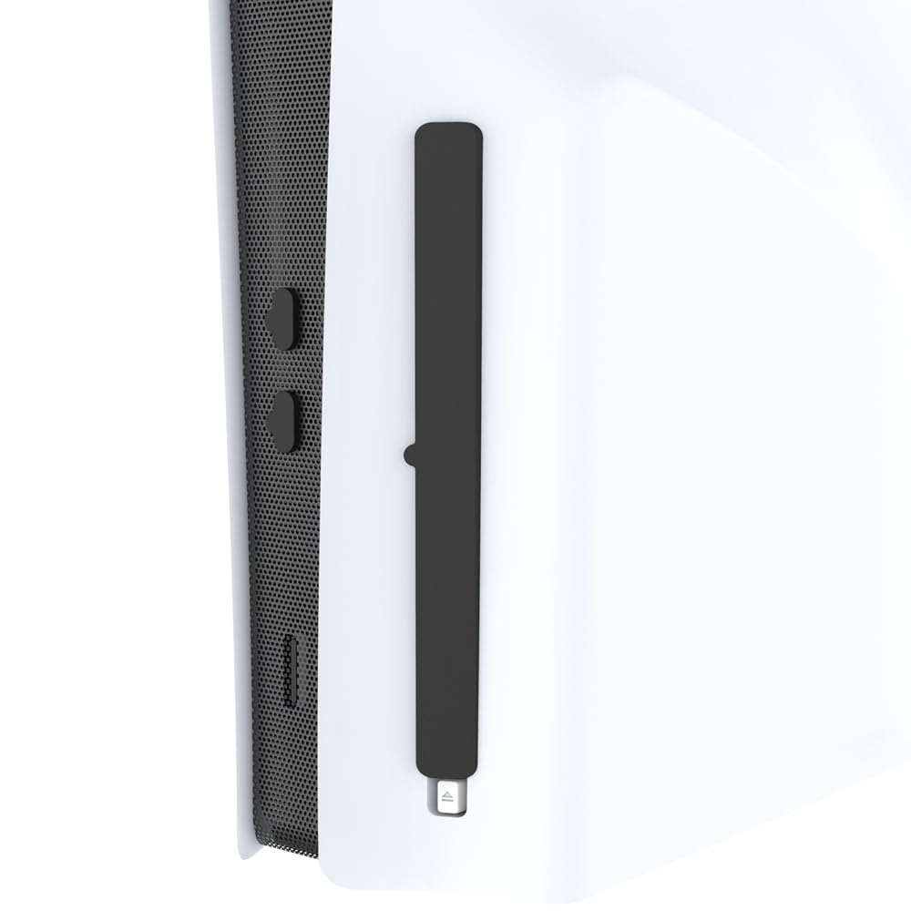 BeisDirect Housse anti-poussière pour console PS5 Slim avec bouchon poussière universel, Noir