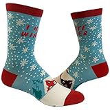 Crazy Dog T-Shirts Women's I Hate Winter Socks Funny Snow Cold Seasons Graphic Novelty Footwear