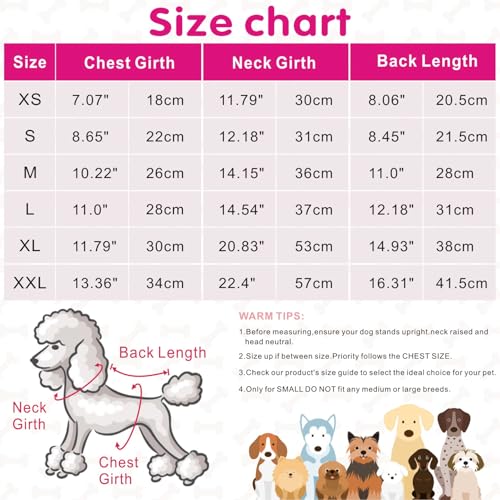 Idepet Haustier Katze Hundepullover, Warmer Hundepullover Katzenkleidung, Fleece-Welpenmantel für kleine mittelgroße große Hunde rosa grau XS-XXL (Rosa DunkeRosa, XS)