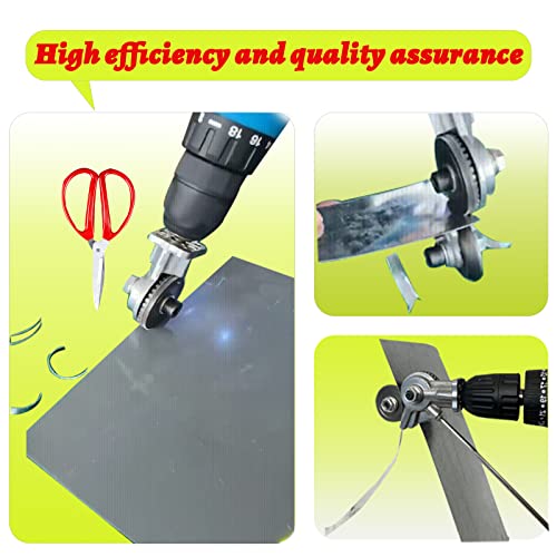 Bmtndac Electric Drill Shearing Machine - Electric Sheet Metal Shears Attachment, Safe And Durable Metal Cutting Drill Bit Accessories - Electric Drill Sheet Metal Cutting Head #TOP1
