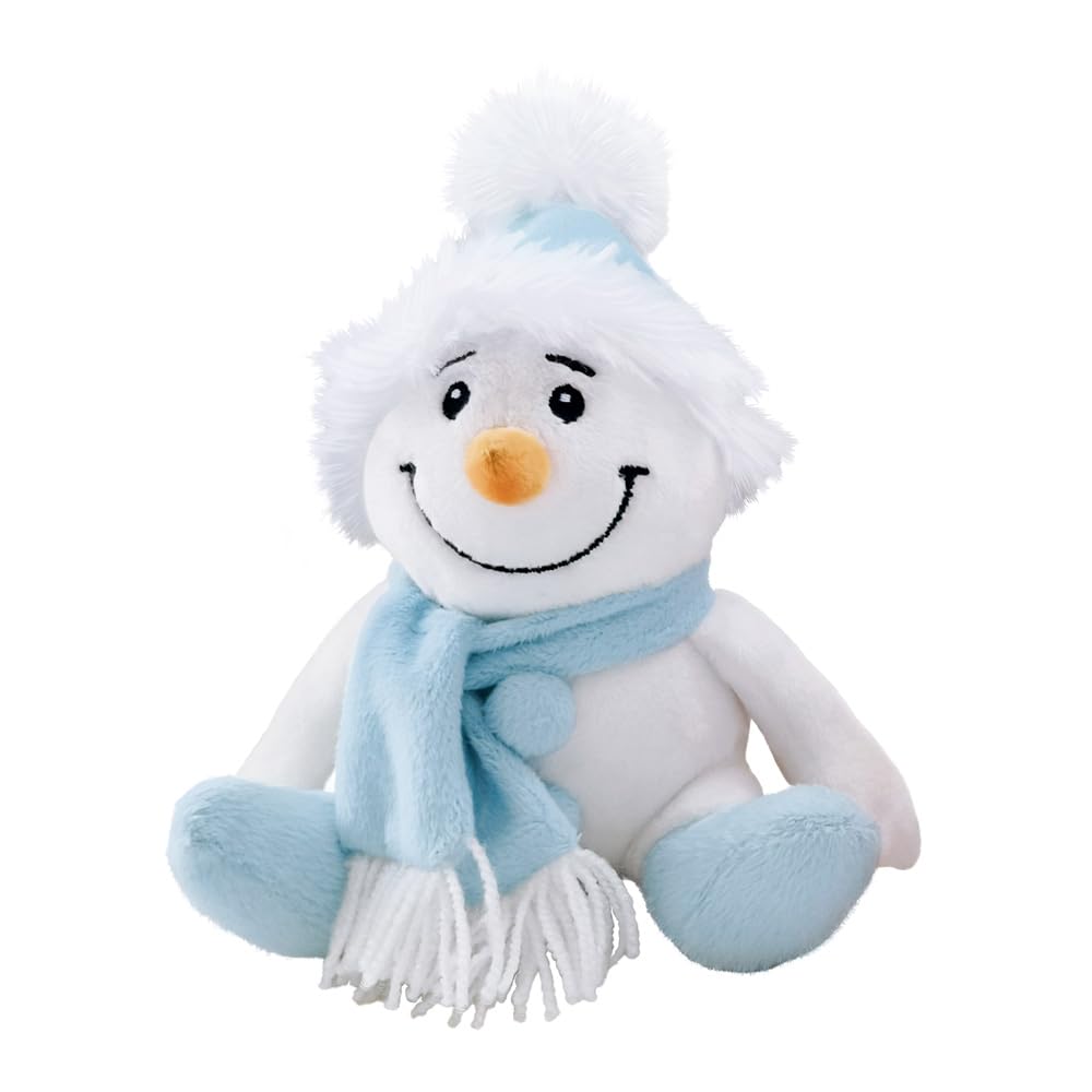 Plüsch Schneemann 16 cm türkis TRÖTSCH Kuscheltier…