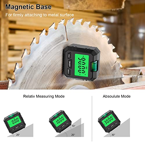 Buscador de ángulos digital horizontal con burbuja magnetica miniatura 4