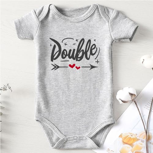 shlrzy Double Trouble Twins Baby Items Must Haves Twin infant Boy And Girl Newborn Outfits Matching Clothes2