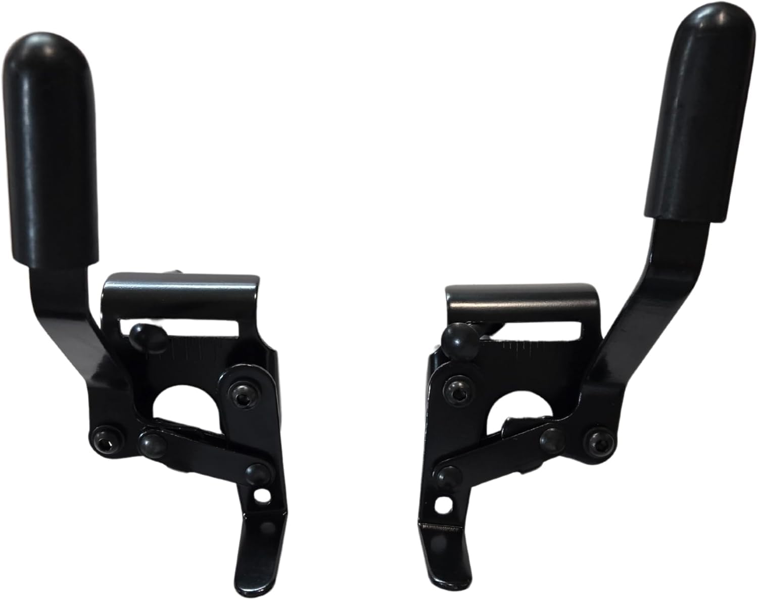 Heavy Duty Black Wheelchair Brakes, Wheel Locks (Pair), Side Mount Bolt-On Style for 7/8" Tubing. Fits Most Newer Medline, Drive, E&amp;J, ALCO and Other Manual Wheelchairs (Black)