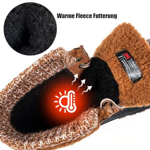 FREE SOLDIER Wasserdichte Winter-Schneestiefel für Frauen Outdoor-Mode Entenstiefel Komfortabel Isoliert