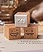 25Pcs Cute Emoji Rubber Stamps Set – Wooden Mini Rubber Stamps for Journaling, Scrapbooking, Card Making, DIY Crafts, Emotion Rubber Stamps for Planner & Diary
