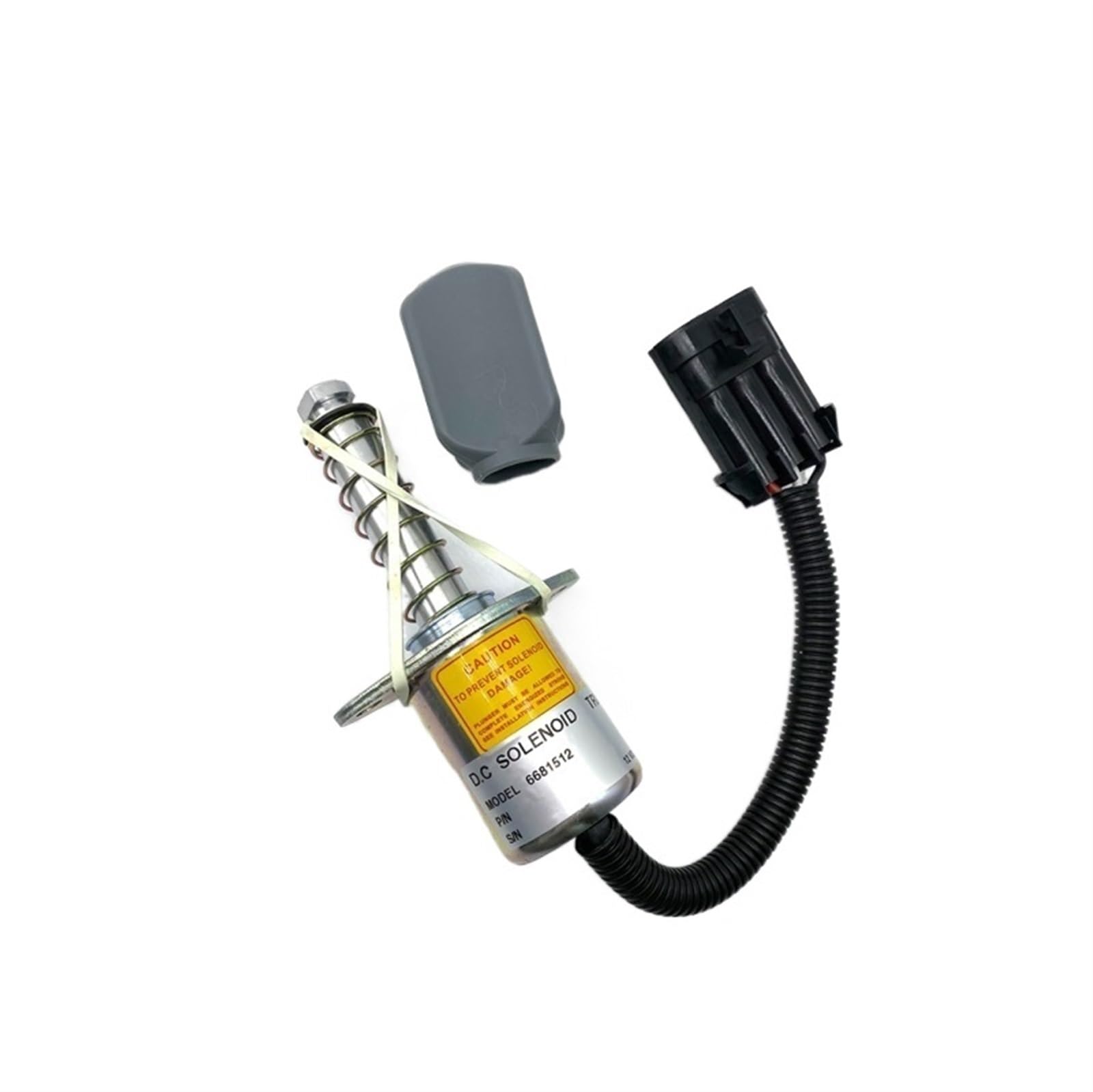 BIVOO Solenoide de Parada de Apagado de Combustible 6681512 12V 6681513 6690563 for S70 S100 S130 S150 S160 S175 S185 S205 S220 solenoide de Parada