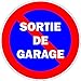 Akachafactory Autocollant Sticker Portail Parking Sortie Garage stationnement Interdit Panneau
