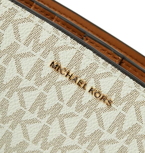 Michael Kors Bryant Medium Zip Around Wallet, Vanilla/Acorn3