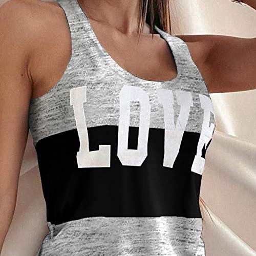 Chaleco de dos piezas para mujer conjunto sin mangas con estampado sofisticado 2
