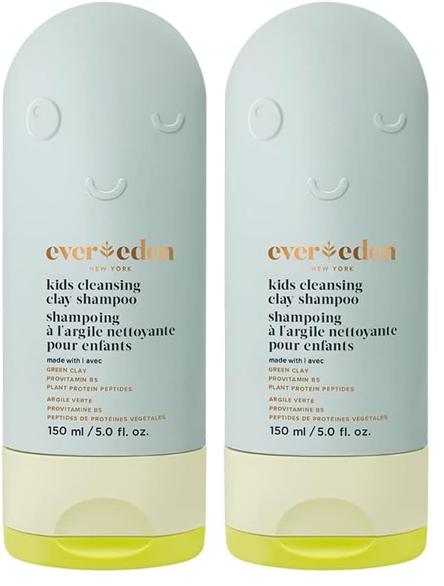 Image of Evereden After Swim & Sports Kids Shampoo: With Cleansing Clay | Detoxifies Hair & Scalp from Chlorine, Dirt, and Sweat | Clean & Vegan Kid Shampoo for Daily Use and Any Hair Type (Pack of 2)