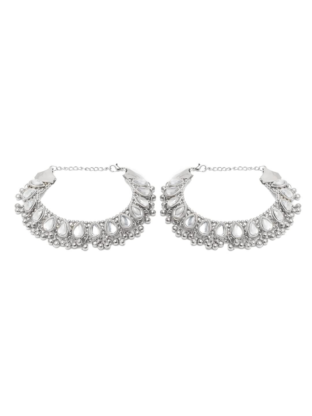 German Silver Plated Stylish Anklets for Women (Style 4)