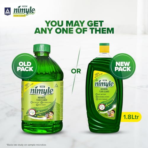 Image of Nimyle Eco friendly floor cleaner with Power of Neem for 99.9% anti bacterial protection - Herbal 1.8 L