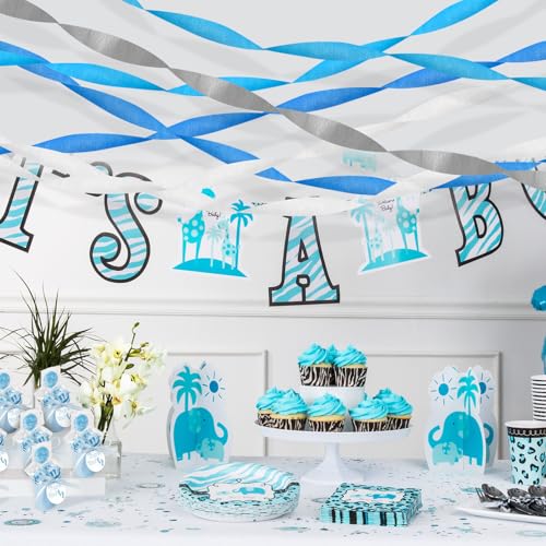Image of Crepe Paper Streamers 6 Colors 492ft - Party Streamers & Paper Streamers for Birthday Decorations, Bachelorette Party, Baby Shower, Wedding & Bridal Shower Decor, Streamers Party Supplies (Style D)