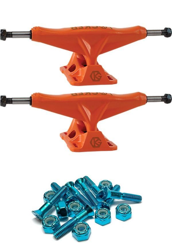 Grind King Truck Co. Locker Orange Skateboard Trucks - 5.4