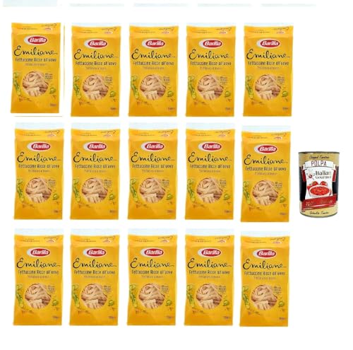 20x Pasta Barilla Emiliane 100% Italienisch Fettuccine Ricce all'Uovo n°275 Nudeln mit Ei 250g...