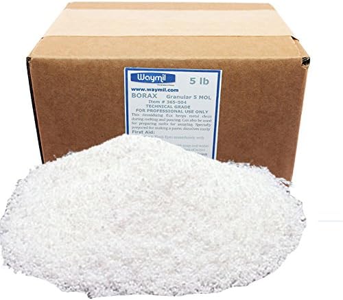 Borax Flux Granular for Gold & Silver Melting – Jewelry Casting, Assaying, Soldering & Crucible Glazing – Removes Oxides & Improves Metal Flow – 5 lb