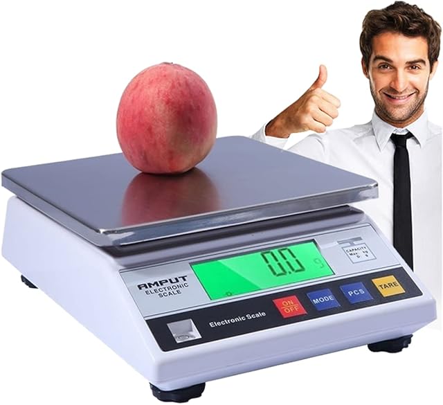 Precision Scales Kitchen with Counting Peeled LCD Display Digital Electronic Balance Analytical Scales Industrial Portable Weighing forLab Jewelry Bake Hardware Postal Catering Store Size : 6kg/0.1g