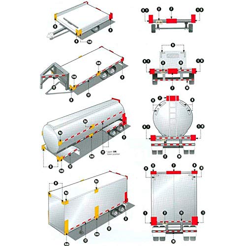 Dot-C2 Red/White Reflective Safety Tape,Conspicuity Tape,2 Inch X 75 Ft - For Vehicles,Trailers,Boats,Signs #TOP5