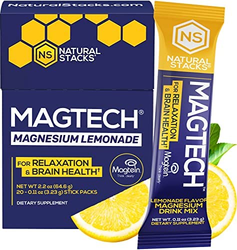 Amazon.com: Natural Stacks MagTech Magnesium Drink Powder 20 ...