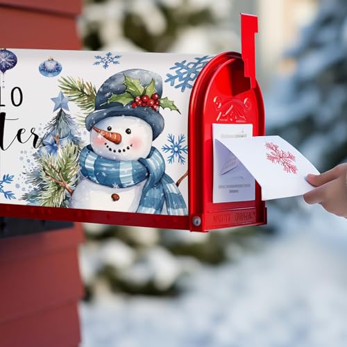 Image of FYSUIMU 4Pcs Mailbox Covers Seasonal Magnetic Standard Size 18 x 21 Inch Spring Summer Autumn Winter Seasonal Mailbox Wrap for Outdoor Home Yard Garden Decoration
