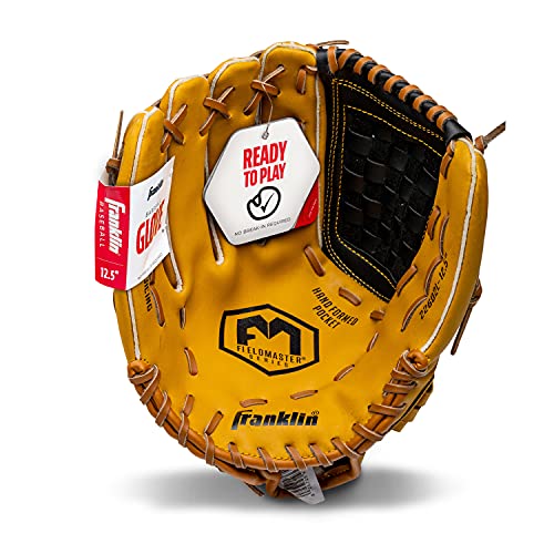 Franklin Sports Baseball And Softball Glove - Field Master - Baseball And Softball Mitt Tan ,12.5" #TOP7