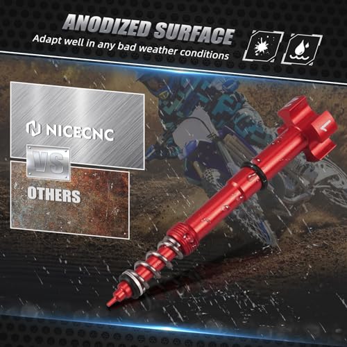 Image of NICECNC Red Universal Air /Fuel Mixture Screw Adjuster FCR Carb