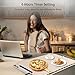 SORON Warming Mat for Food, Electric Food Warming Mat with 7 Adjustable Temperature, Silicone Warming Tray with 4 Hours Timer and Child Lock, Suitable for All Countertops (Large + Insulation mat)