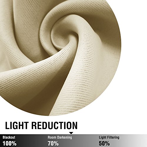 Vangao French Door Curtain Privacy Protect Glass Door Curtain Panel Beige Window Curtain 72 Inch Length For Front Door With Tieback One Panel #TOP5