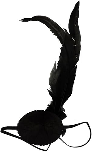 Miniatura 2 de Star Power - Parche para ojos con lentejuelas, diseño de pluma, color negro