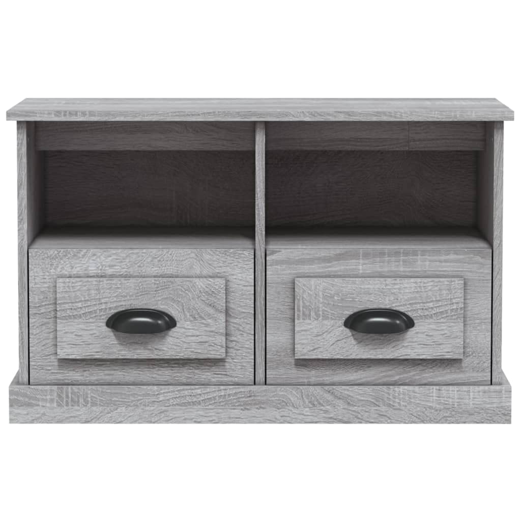 vidaXL Meuble TV Sonoma Gris 80x35x50 cm Bois d'ingénierie