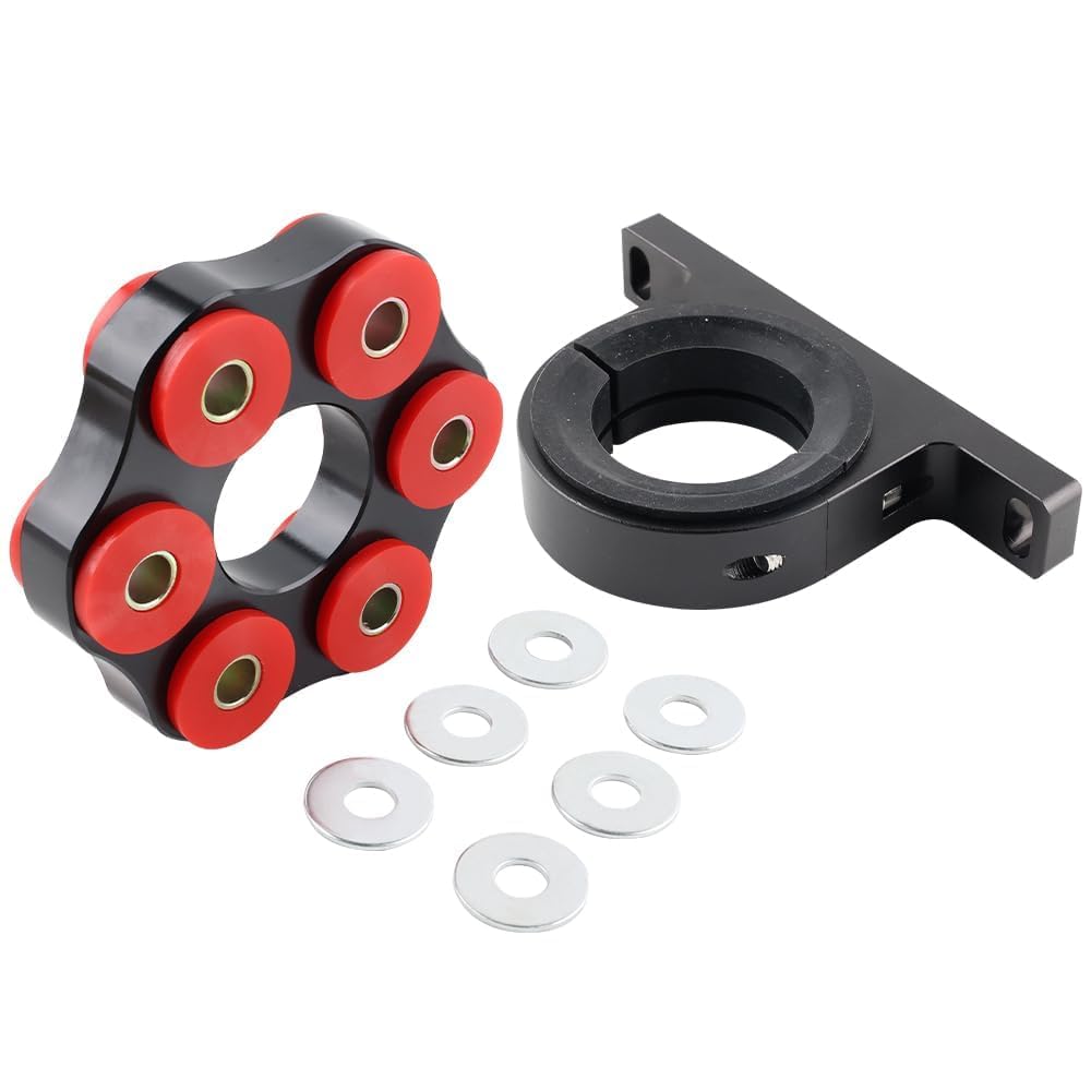 Carrier Bearing Driveshaft Support Flex Disc Kit for BMW 3 5 Series E46 Z4 E85 E86 E34 325Ci 325i 330Ci 330i Z4 328i, Polyurethane Aluminum, Support The Driveshaft, Absorb Shocks