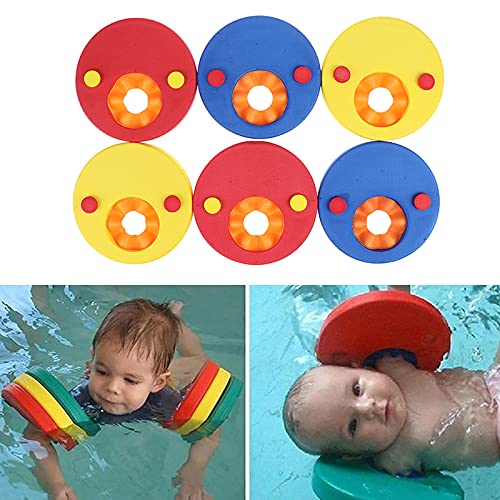 kaianda-Manguitos-de-natacion-para-ninos-6PCS-Manguitos-Bebe-Manguitos-DolphinHechos-de-Espuma-Piscina-Discos-Flotantes