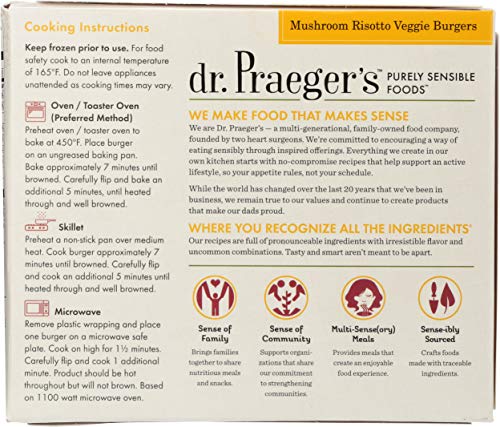 Dr. Praeger'S Purely Sensible Foods VBMR06 Dr. Praeger'S, Mushroom Risotto Veggie Burgers thumb #2