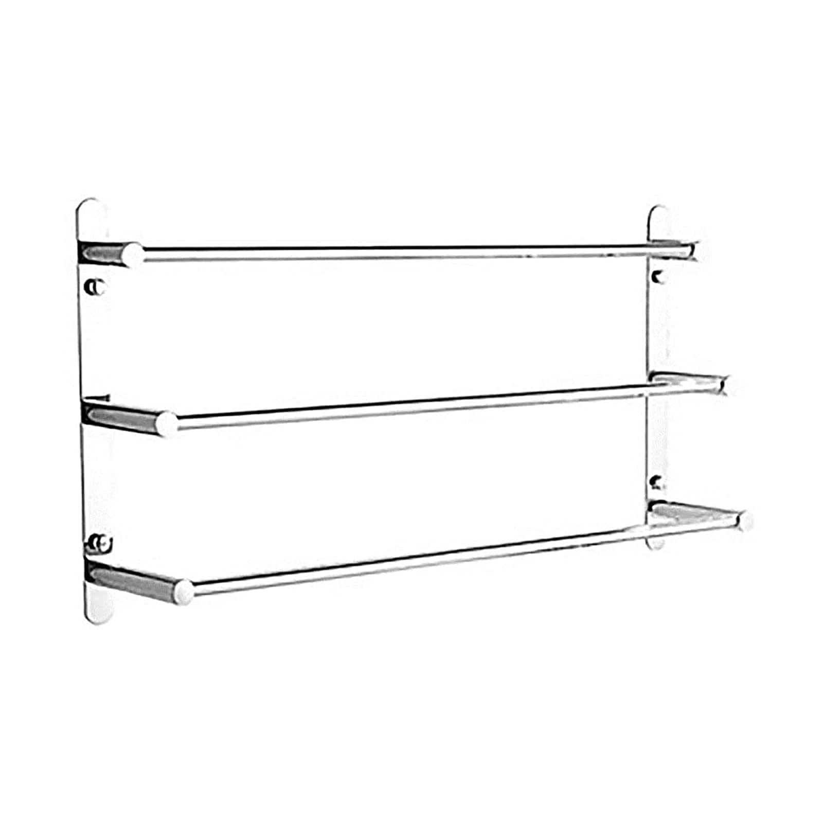 Porte-serviettes sans perçage à triple barre pour organiser une petite salle de bain