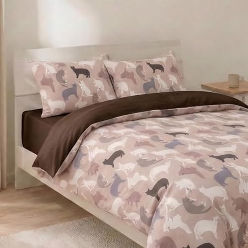 �V���O���T�C�Y�|���z�c�J�o�[ [�~���E �J�t�F] ���J �˂��l�R�L�� 150×210cm ��100%
