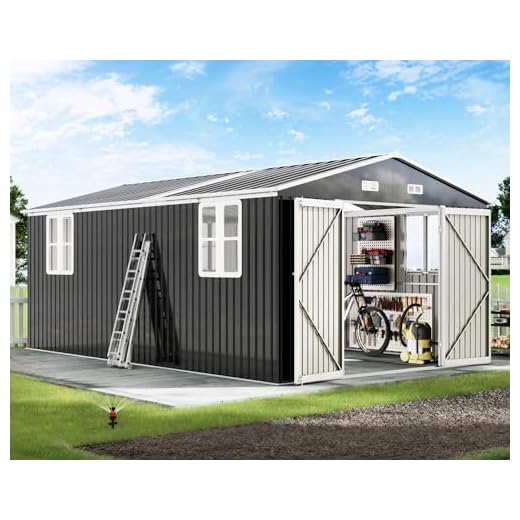 AMERLIFE Spacious Galvanized Steel Shed