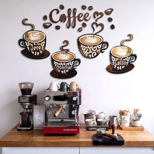 Vintage Metal Coffee Cup Set