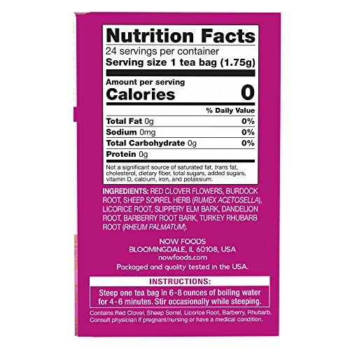 Now Foods Give A Tea™ Ojibwa Tea, Herbal, Caffeine-Free, 24 Bags, Traditional North American Blend For Overall Wellness (Pack Of 3) #TOP1