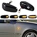 Produktbild ALOPEE - 1-Pair Schwarz Rauch Bernstein Dynamische Seitenmarkierungsleuchten Blinker Sequentielle Blinkleuchte Canbus Fehlerfreie Glühlampe Für W210 W202 W208 R170 Vito W638