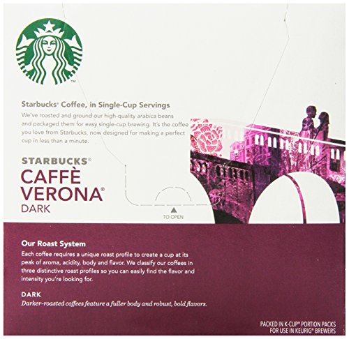 Image of Starbucks Caffe Verona, Dark, K-cup Portion Pack for Keurig K-cup Brewers 16-count