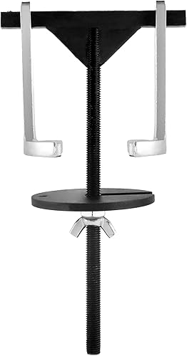 Miniatura 7 de QWORK Herramienta de compresor de resorte de transmisión, compresor de resorte de puntal de acero al carbono de 2 patas, herramienta de extracción