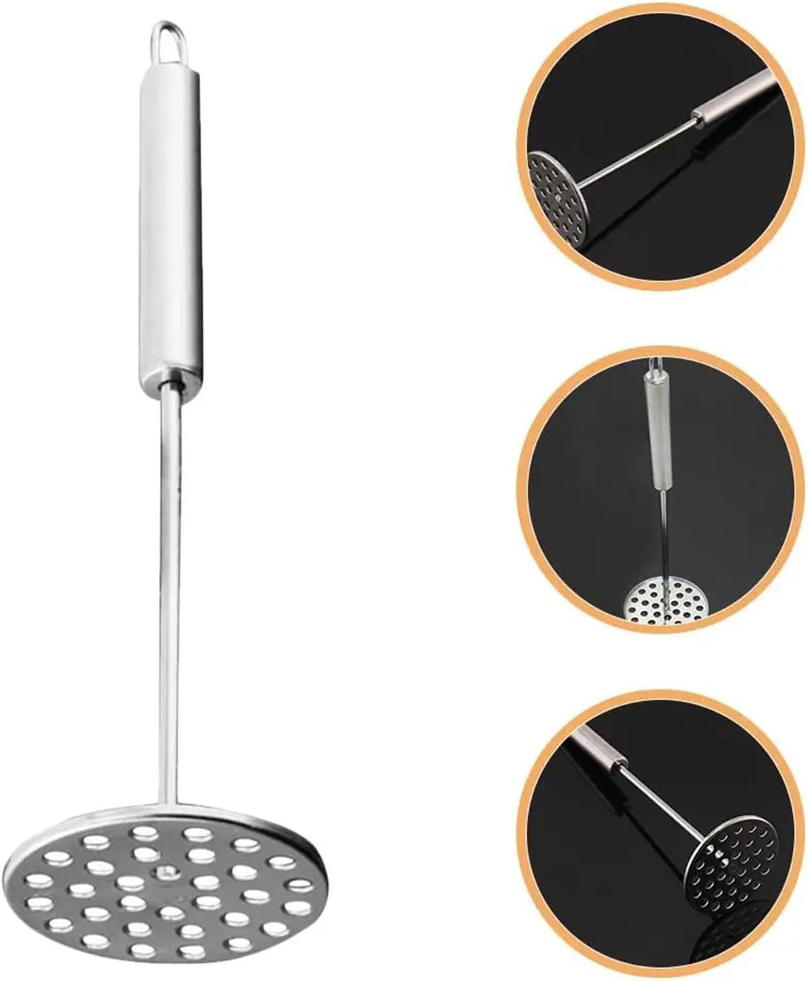 Potato Masher Twist Ricer Hand Round Bean Smasher Stainless Steel Vegetable Fruit Press Kitchen Gadgets
