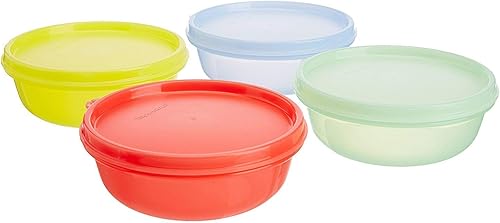 Tupperware Tuppin Tupperware Buddy - Juego de tazones de 10.1 onzas líquidas, juego de 4 (color puede variar)