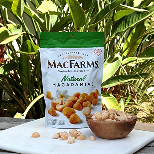 MacFarms Dry Roasted Natural Macadamia Nuts, Unsalted 9 OZ