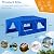 DOINUO 10x20 Blue Party Tent Outdoor Canopy Tent Wedding Event Tent Waterproof Heavy Duty Patio Gazebo Tents for Parties with 6 Removable Sidewalls Perfect for Holiday Birthday Graduation BBQ