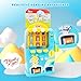 Interactive Vending Machine Toy for Kids Ages 3+, Play Drink Dispenser with Lights & Sounds, Real Coin & Card Mode, Quiz Game, Pretend Play Cash Register Gift for Boys and Girls