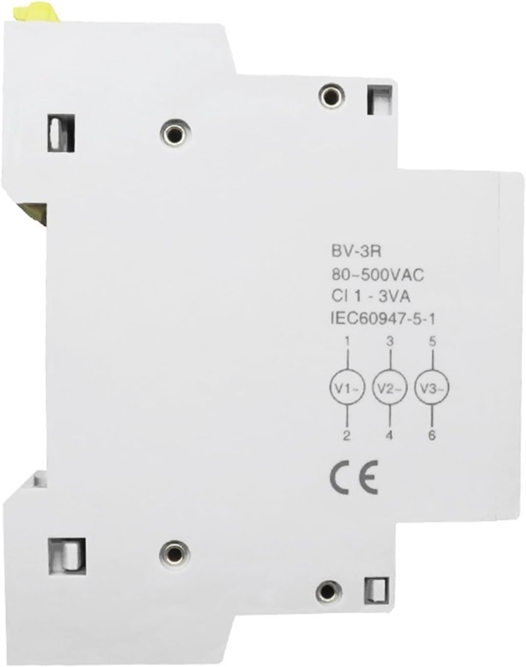 YANHAO LED Three Phase Voltmeter BV-3R Mini Digital Display Modular Voltage Meter 80-500V 1Pcs